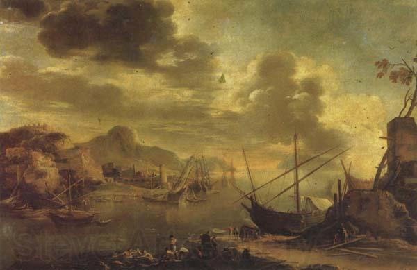 Salvator Rosa The Gulf of Salerno Norge oil painting art